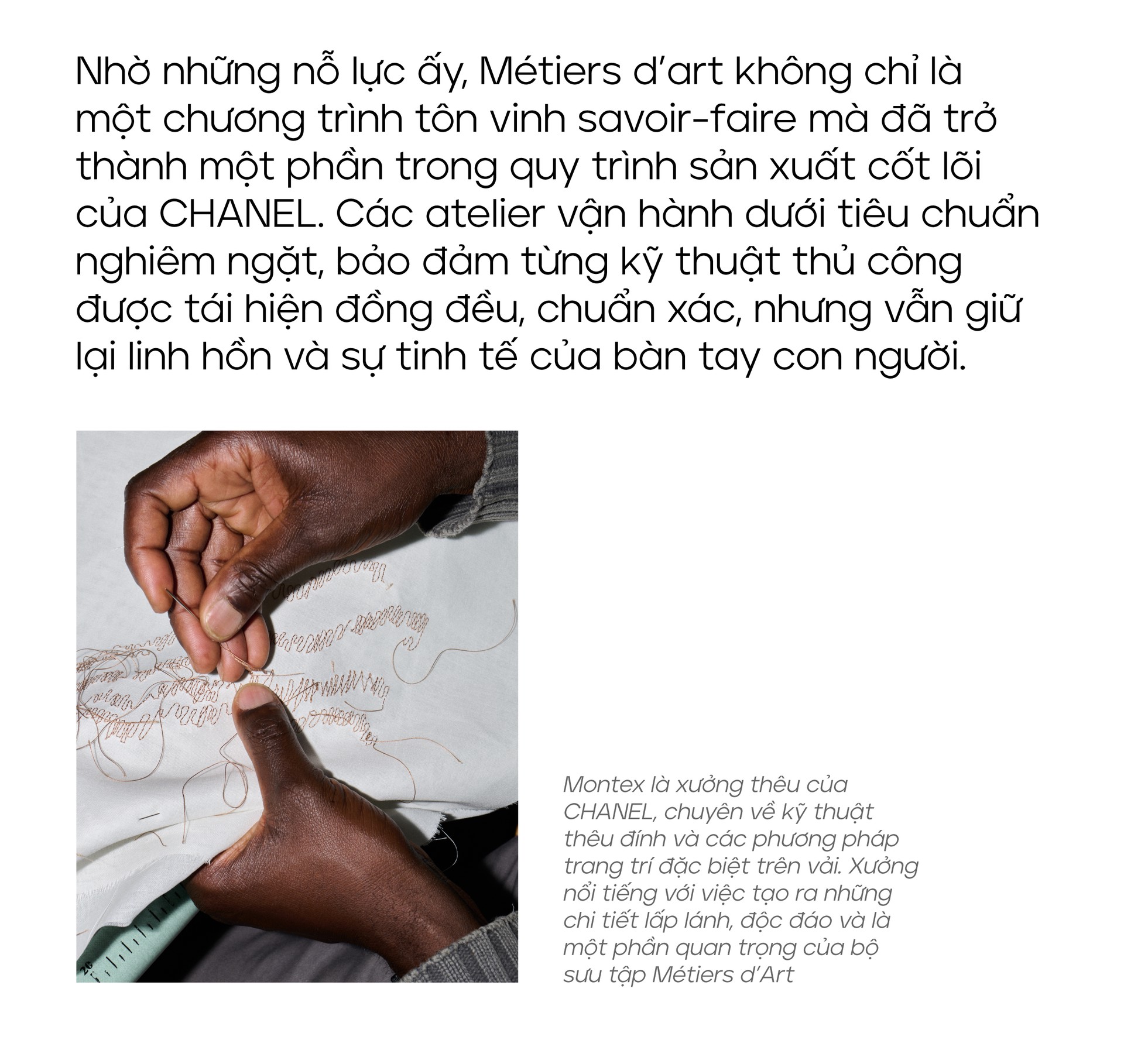 Hinh anh Mũi kim nhỏ, chiến lược to: Câu chuyện sống động về Métiers d’art của CHANEL 12