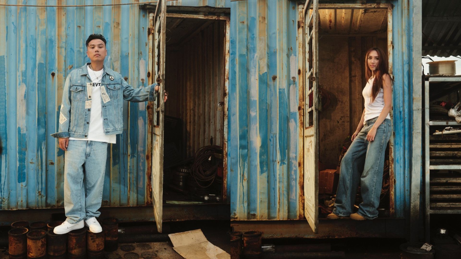 Thái VG cùng gia đình mang đến hình ảnh rất đời của sự kế thừa, nơi denim không chỉ là trang phục, mà là một phần của ký ức gia đình, được truyền từ thế hệ này sang thế hệ khác.