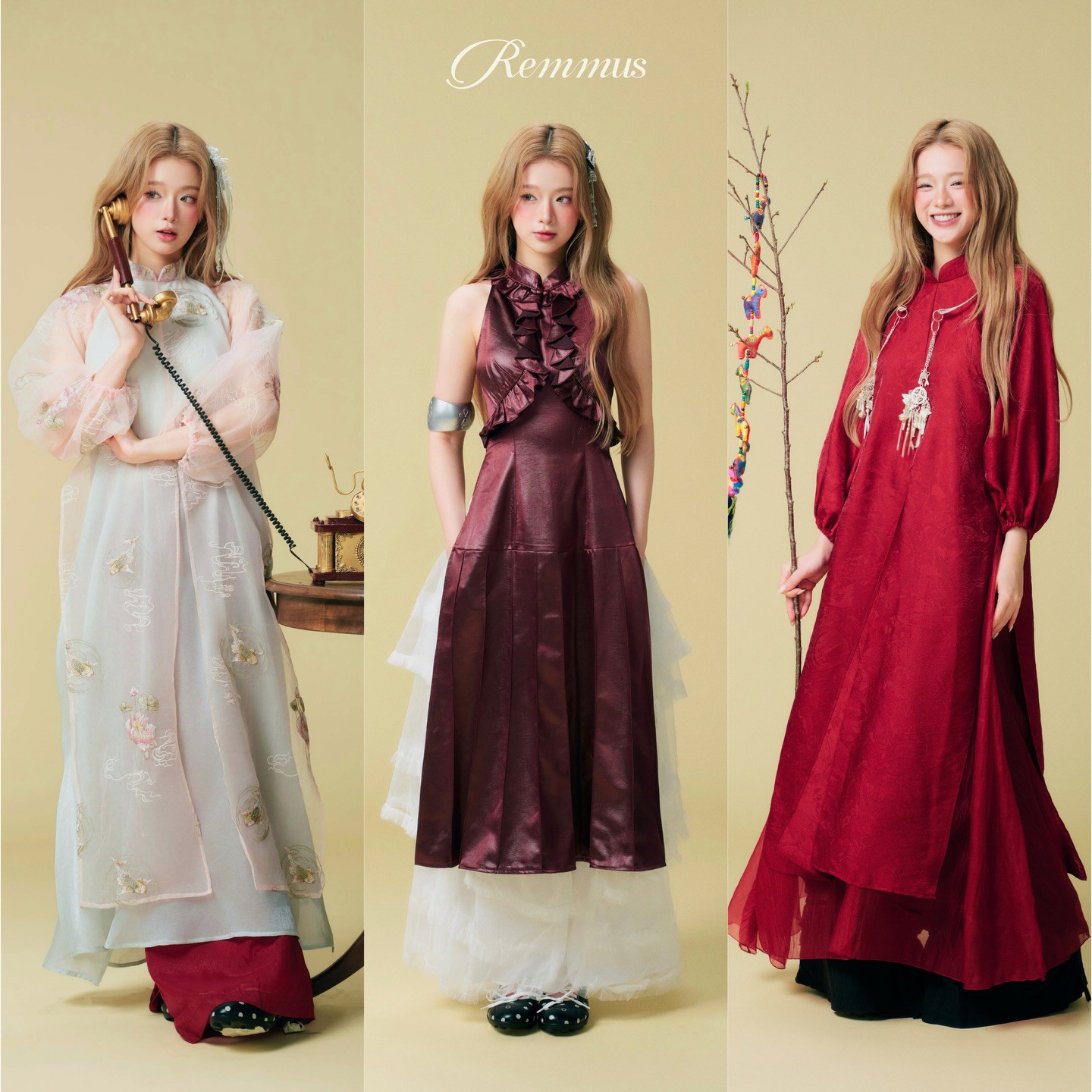 Điểm tin thời trang Việt: bộ sưu tập áo dài mới của Remmus mở ra một “mùa Tết” rất nơi ký ức tuổi th