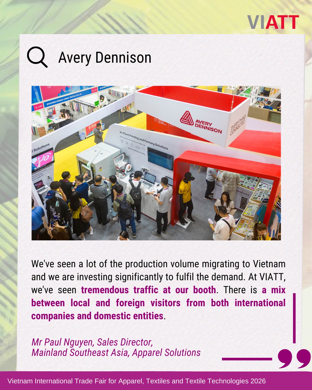 Innovation & Digital Solutions Zone: Kỷ nguyên số và bước tiến công nghệ dệt may