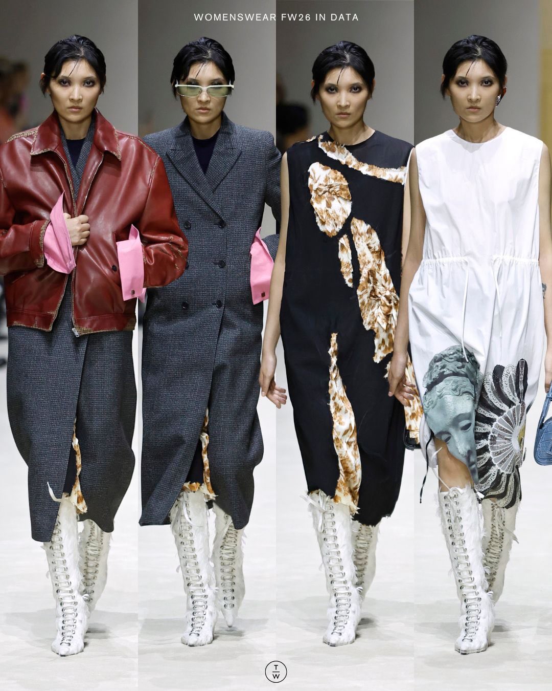 Hinh anh 15 người mẫu, mỗi người xuất hiện bốn lần, tổng cộng 60 bộ đồ. Qua mỗi lần, các lớp quần áo được thêm vào hoặc gỡ bỏ, khiến người xem dần nhận ra rằng một món đồ không chỉ có một cách mặc. 2